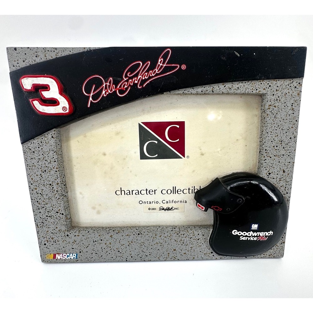 Dale Earnhardt Sr NASCAR 3D Helmet Photo Frame Character Collectibles 2001 #3